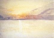 Joseph Mallord William Turner Sunset oil painting on canvas